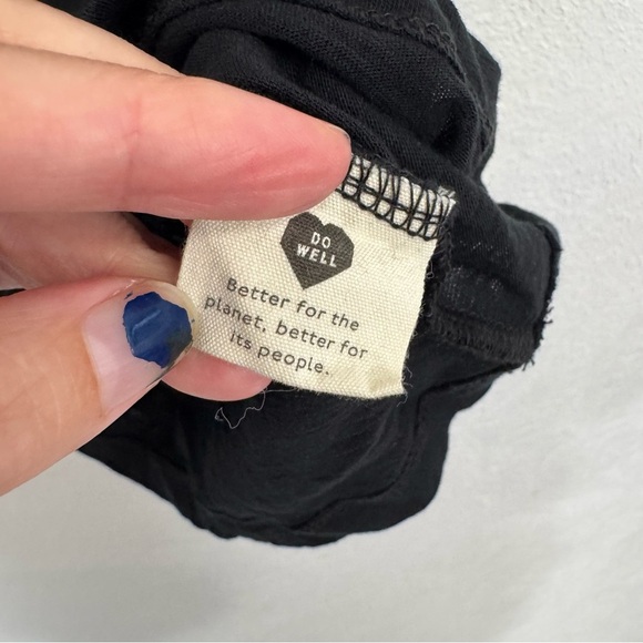 Madewell V-Neck Tank Top Soft Everyday Casual Basic Black Size XXS - Picture 4 of 5